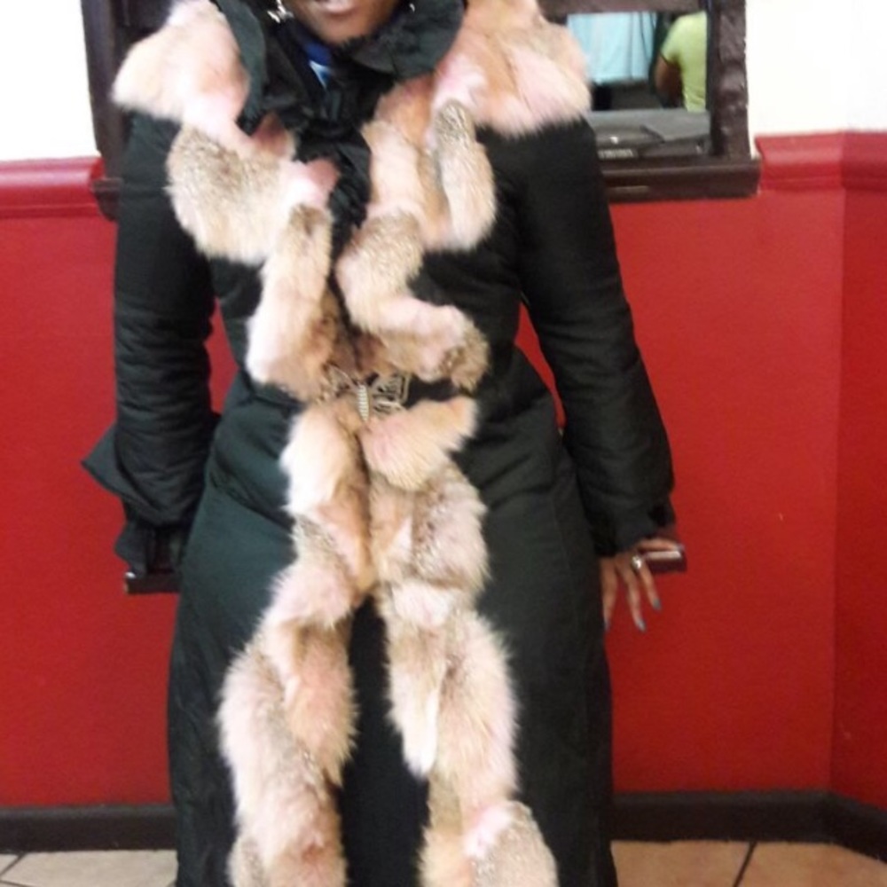 Fox fur coat